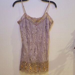 Weavers Girl, Small, Tand and gold tank